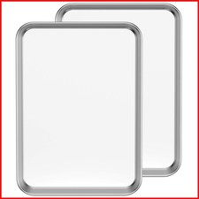 Baking Sheet Set 2, Bastwe 18 Inch Commercial Grade Stainless Steel Baking Pan