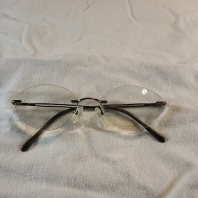 ESCADA Eyeglasses Rimless Frames Brown 49 18 135