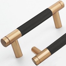 12 Pack 3 Inch 76 mm Bronze and Black Barrel Cabinet Pulls Handles