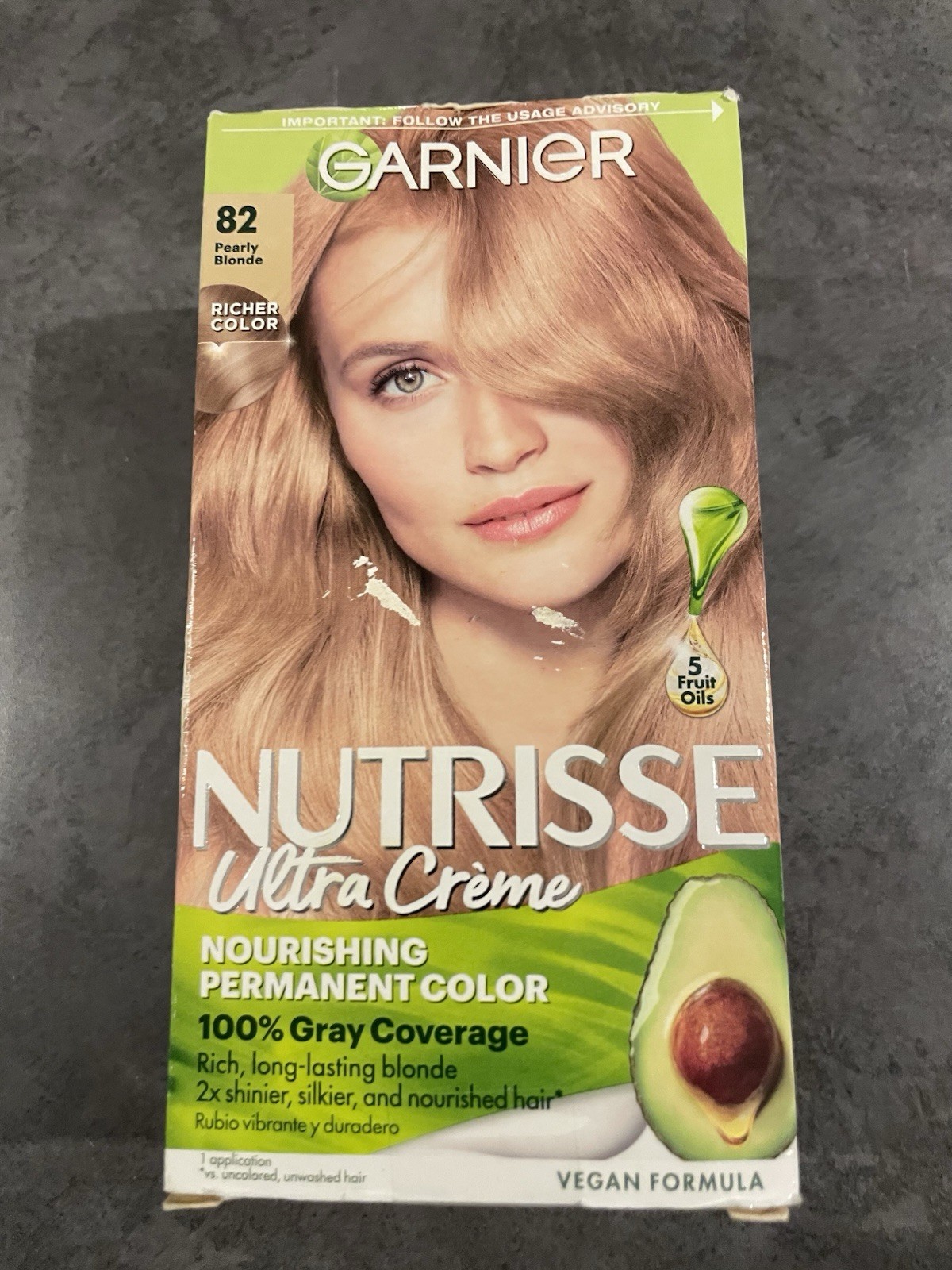 - 82 Pearly  Blonde 100 Percent Gray Cover!