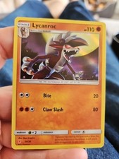 Pokemon TCG Card - Lycanroc 30/30 - Trainer Kit - Holo - 