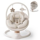 Baby Swings Infants Electric Baby Swing W/ 10 Preset Melodies 5 Speeds Remote