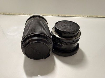 Vintage Canon FD Lenses   50mm f/1.8 + 80 200mm f/4.5 5.6 MC