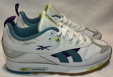 Reebok Classic Leather RC 1.0 White Regal Purple Retro Men  s 7 Women 8.5