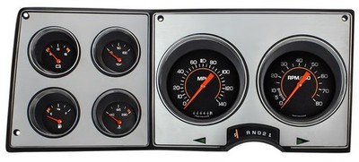CLASSIC INSTRUMENTS OL PACKAGE GAUGE CLUSTER,BLACK,1973-1987 CHEVY & GMC TRUCK