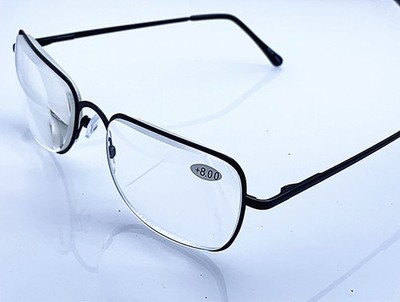Lesebrillen Metal Brille Lesen Sehhilfe Dioptrien wählbar +6,5 +7,0 +7,5 +8,0