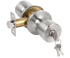 Door Knob with Lock and Key, Keyed Entry Door Knob, Exterior and Interior Door