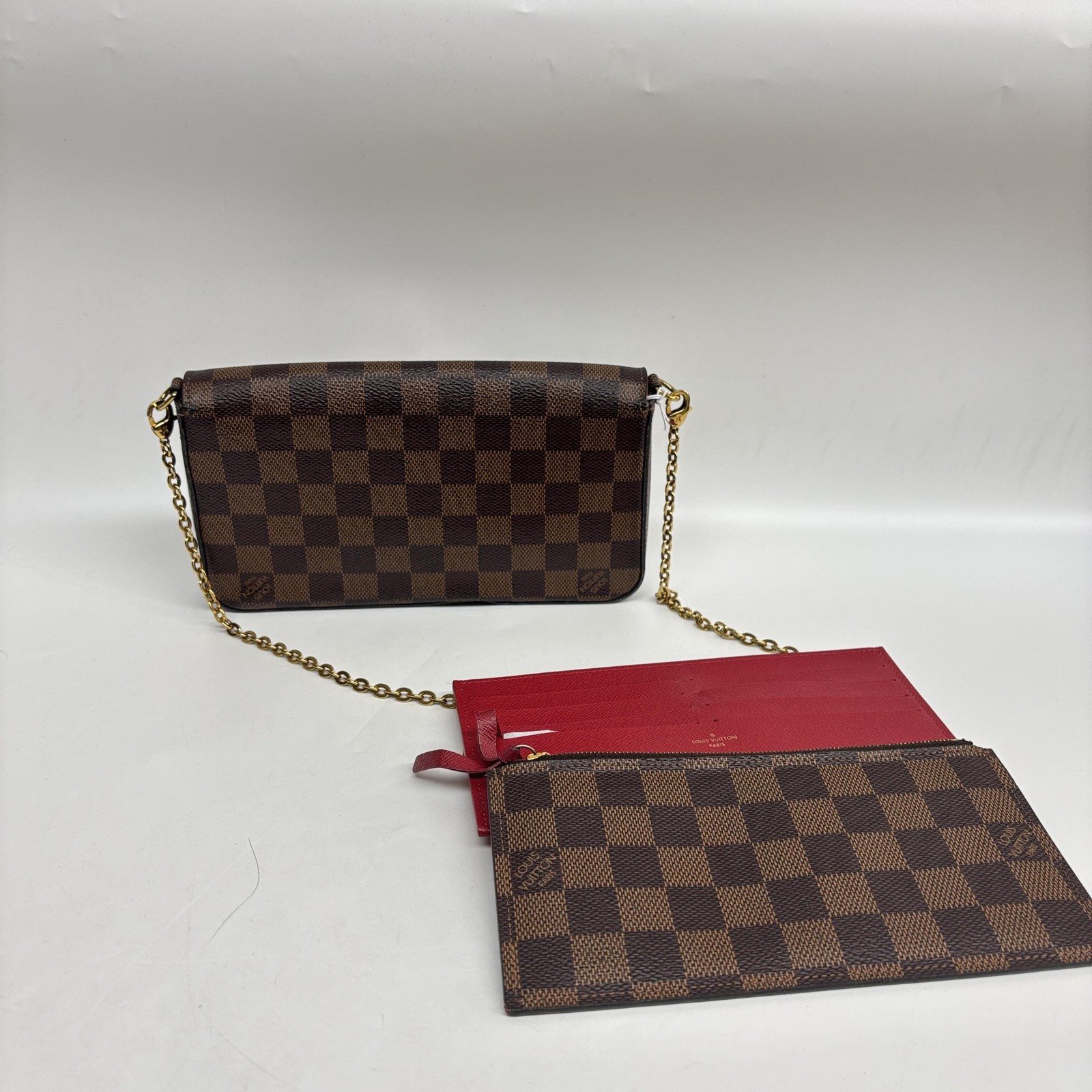 Damier Ebene Pochette Felice Chain Wallet - ## image 2