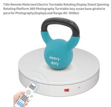 7.9In Remote Motorized Electric Turntable Rotating Display Stand Spinning...