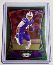 2024 Certified JAMES COOK #/5 SSP Green Foil Parallel Buffalo Bills