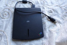 Vintage IBM USB Portable CD-ROM Drive CD-210PU with USB cable  - tested working