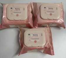 3 Packs Of Aveeno Ultra Calming Makeup Removing Wipes for Sensitive Skin 25 Ct.