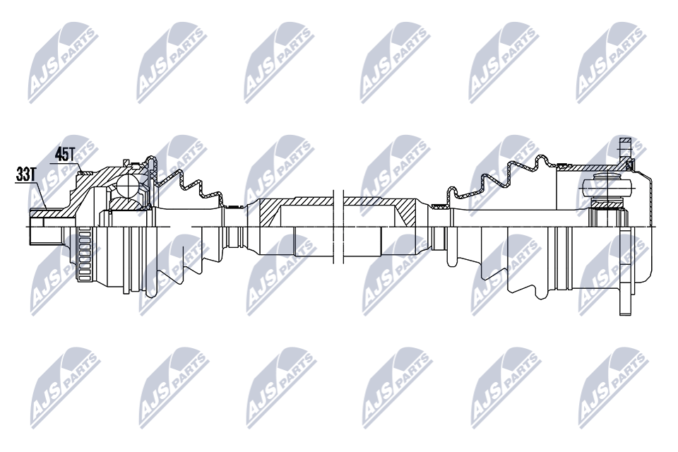N.T.Y. NPW-AU-061.NTY Drive Shaft for AUDI,VW - Image 4