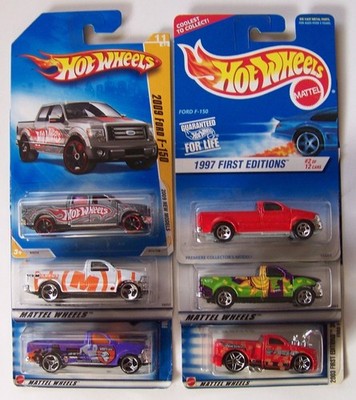 Hot Wheels Ford F-150 Lot of 6 Different | L22 | HW
