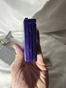 Nintendo 3DS Midnight Purple Handheld Console System Charger Tested & Working