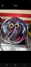 Ebonite Maxim Black/Red/White Swirl Drilled Ten-Pin Bowling Ball 15lb