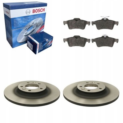 BOSCH Bremsscheiben + Beläge Hinten für CITROEN C5 III 2008- PEUGEOT 508 I 2010-
