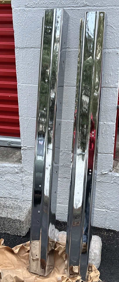 Juego de parachoques cromado Subaru nuevo 1979 GL DL 4x4 vagón 1980 1981 Brat 1600 1800 EA71 Foto 3 de 4