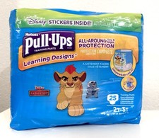 RARE Sealed 2016 Huggies Pull-Ups Boys 2T-3T Lion Guard Cars - 25 CT Pack