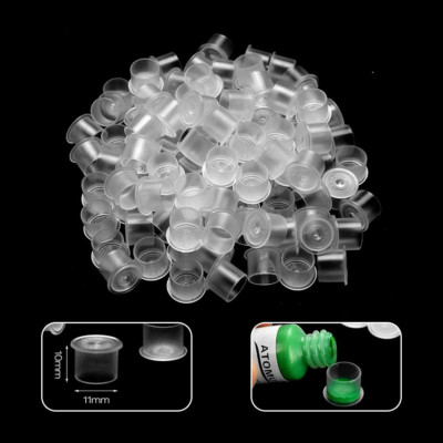 302-teiliges Tattoo Ink Cups Set – 300 Becher In 3 Größen + 2 Halter, Aus Kunststoff