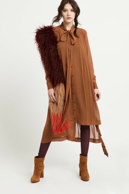 Ottod Ame Dress Vintage Inspired Oversize Style