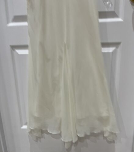 Maria Bonita U.S.A Long Dress Size Large Beige Beaded Strap V Neck Party Dress - Picture 15 of 15