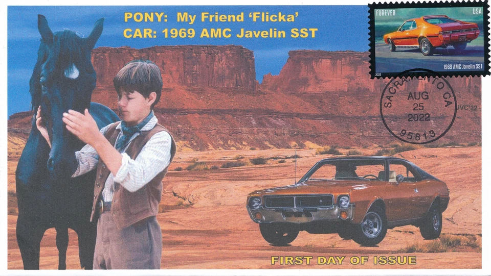 JVC CACHETS -2022 PONY CAR ISSUE FIRST DAY COVERS VERY L.E. OF 12 EACH SET OF 5 - Image 4 of 4