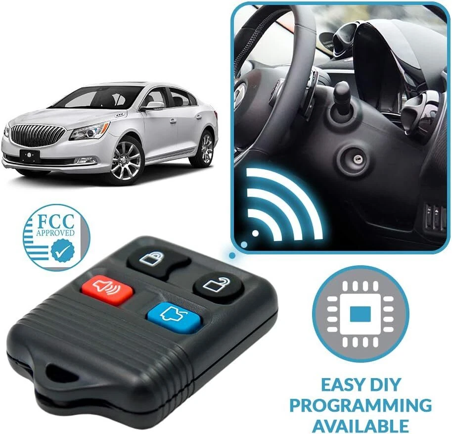 2 para 1998 1999 2000 2001 2002 2003 2004 Lincoln Town Car mando a distancia sin llave Foto 3 de 4