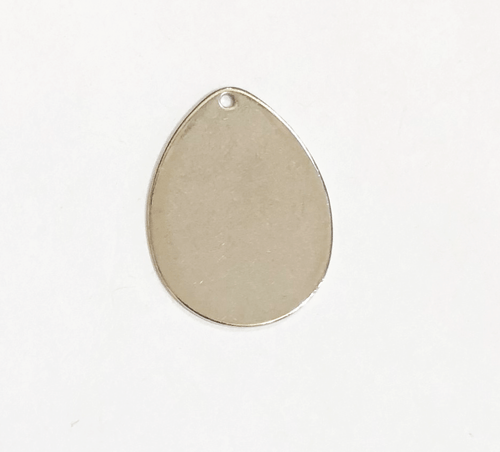 10 pcs of stainless steel teardrop pendant, stamping blank pendant - Bild 3 von 5
