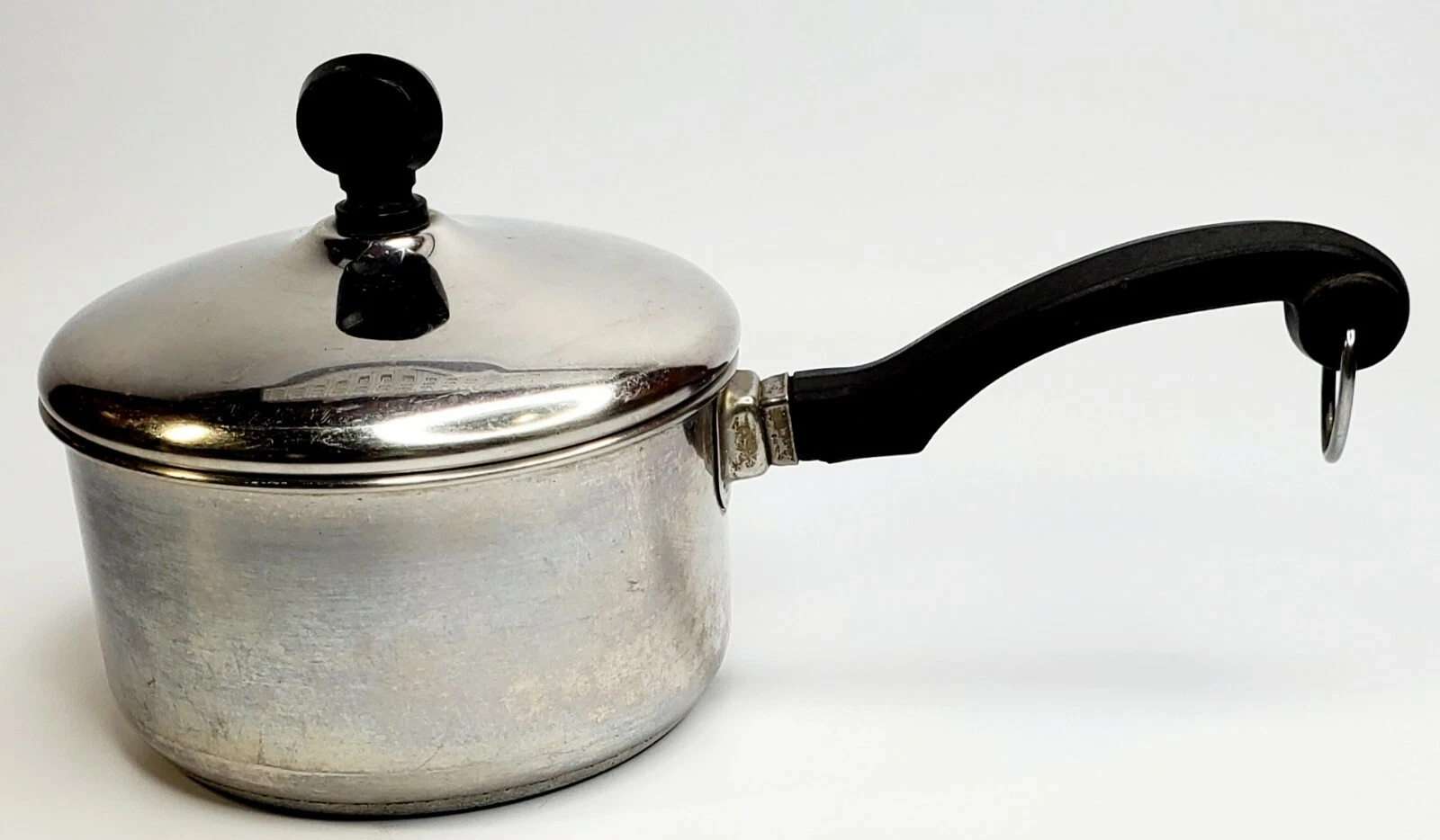 Vintage Farberware1 Quart Sauce Pan With Lid Stainless Steel Aluminum Clad USA