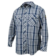 Revco Black Stallion AR/FR Blue Plaid Cotton Work Shirt (WF2110-PB) (2XL)