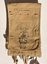 WWI US Army M1910 Haversack Backpack Field Gear Unit Marked 64th Field Artillery