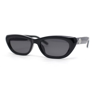 Rectangle Cateye Sunglasses Polycarbonate UV400 Polarized Retro Small Amazon.com: FEISEDY Trendy Polarized Cateye Sunglasses for  main image 3