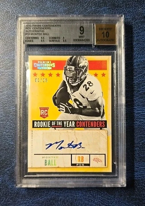 Montee Ball Panini Contenders Rookie of the Year Contenders #10 Autograph