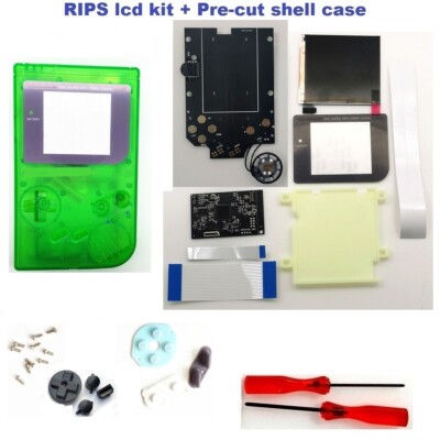 Pre-cut Super OSD Version RIPS Backlight LCD For Game Boy DMG GB Console