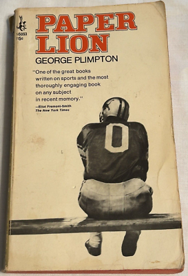 Vintage Paper Lion George Plimption Football First Pocket Book