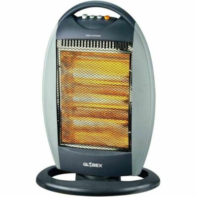 GLOBEX DEMETRA Halogenheizung 1200 W Heizung, Wärme 3 Leistungsstufen