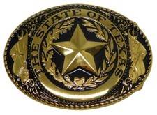 The State of Texas Star Belt Buckle