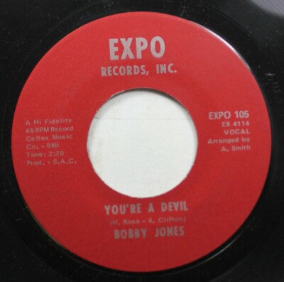 Hear! Northern Soul 45 Bobby Jones - Youre A Teufel / Well Liebe Jedem Andere