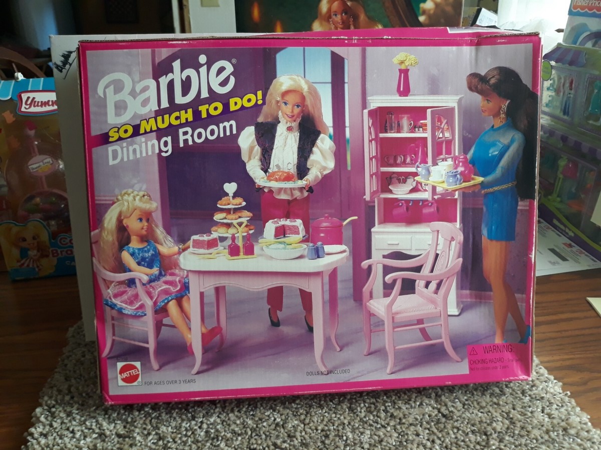 バービービンテージ☆ Barbie Mattel キッチンセット 1995年 BARBIE SO MUCH TO DO DINING ROOM 1995 NIB | eBay