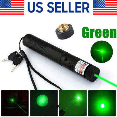 990Miles Green Laser Pointer Rechargeable Lazer Pen 532nm Visible Beam Light