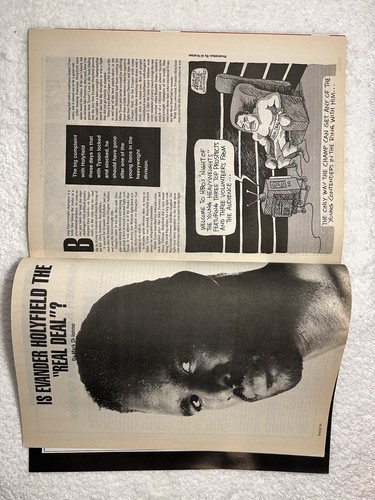 BOXING ILLUSTRATED JUNE 1992 HOLYFIELD COVER NEWSSTAND EDITION - Imagen 23 de 24