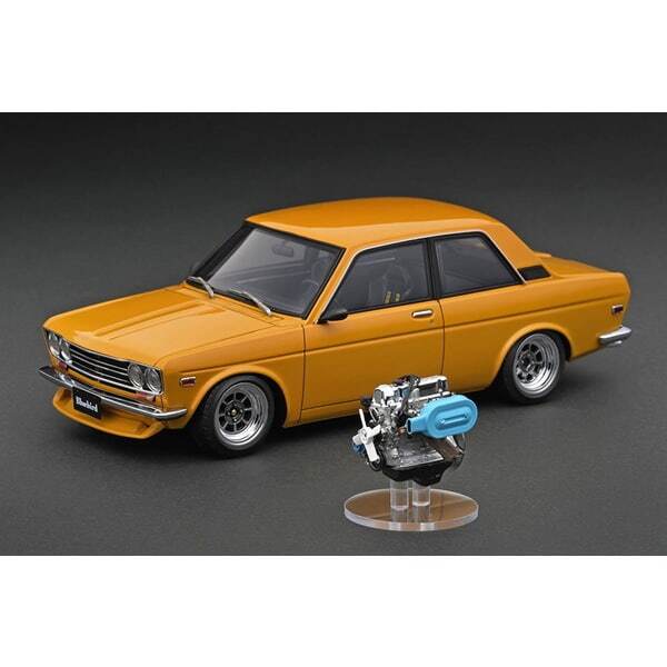 ミニカー IG3304 1/18 Datsun Bluebird (510) Brown 1/18 Ig3304 Datsun Bluebird 510 Brown With Engine Ignition