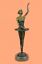 Indexbild 9 - Messingskulptur Statue Sammlerstück Jugendstil Große Ballerina Tänzer Heim Gif