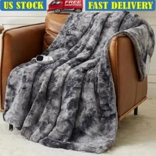 Electric Heated Blanket Throw 50x60 Auto-Off 5 Gears Heating Blanket