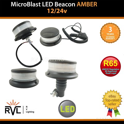 Leuchtfeuer MAGNETISCH / BOLZEN / FLEXI DIN POL LED R65 blinkend Stroboskop Licht Lightbar