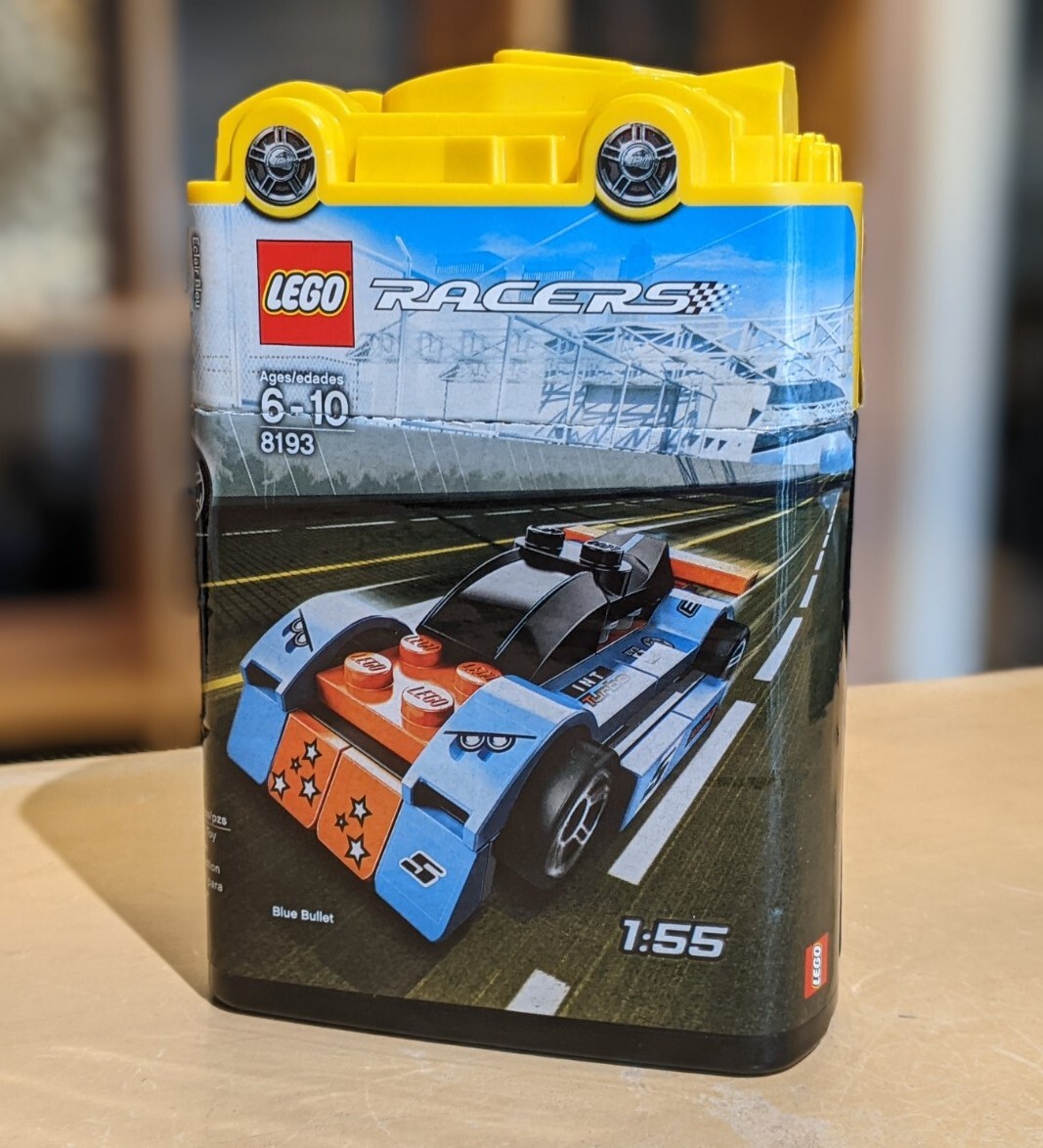 Lego Racers Blue Bullet 8193 (w/plastic-box) Complete
