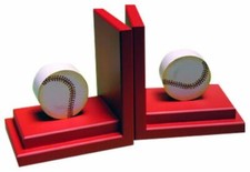 One World Kids BG00041501 Baseball Bookends (Red Base)