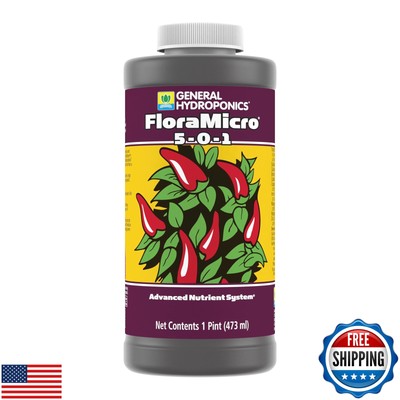 General Hydroponics FloraMicro 5-0-1 Plant Food, Flora Series Advanced Nutrie
