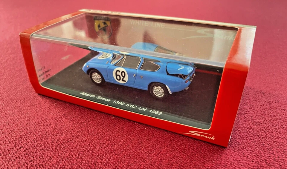 Abarth Simca 1300 LE MANS 1962 BLUE N 62 1/43 SPARK MINIMAX - Immagine 2 di 4